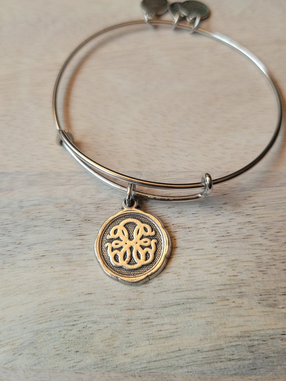 Alex And Ani Silver Tone Path Of Life Bangle Bracelet